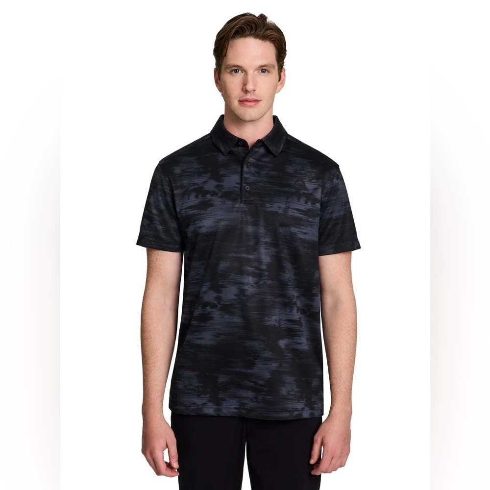 Reebok Men's Black Camouflage Polo Shirt